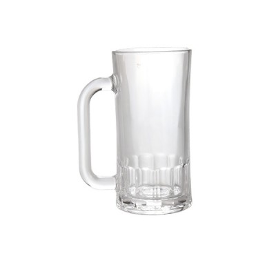 Hot sale coffee tea water clear transparent glass beer  mug glass cup with handle