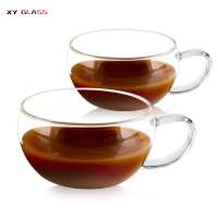 wholesale fashionable modern classical pyrex glass coffee cup