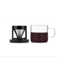 Glass coffee cup for personal