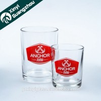 hot sale and glass factory with print korean soju glass/white spirit glass cup/150 ml water cups