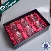 wholesale OEM high class promotion whisky glass cup gift box set