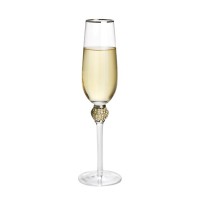 Luxury Wedding champagne glasses Wine Glass Cocktail Creative Goblet with gold rim drinking glass champagne glasses